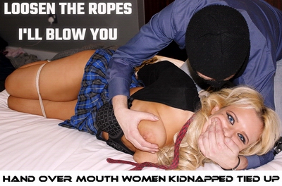 women kidnapped tied up bondage video tied up and gagged girls Pamela Anderson tied up grabbed hand over mouth bondage