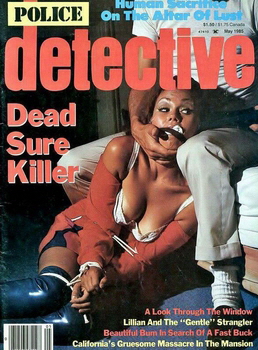 Vintage Bondage Classics pro sub call girl brutally tied up bondage detective magazine covers