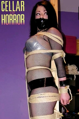 Vintage Bondage Classics horny teen hooker tied up fishnet body stocking he jerked off watching her struggling bondage detective magazine covers