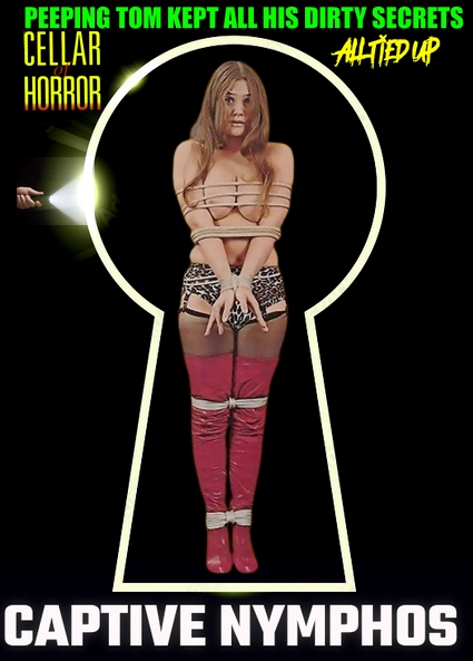 rope bondage website tie me up tight treat me like a whore big busted barbie doll pro-sub sugar daddys girl tied up in a creepy Peeping Toms Cellar trashy stripper captive in tight rope bondage sexy thigh high boots silk stockings and suspenders 1970s vintage bondage classics