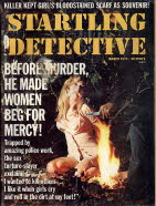hooker tied up by a punter classic bondage detective magazine covers women tied up in ropes girls bound and gagged hand over mouth grabbed and gagged vintage cover old 70s classics slut dirty bitch nympho hooker tied up she begged her captor loosen the ropes I will blow you off