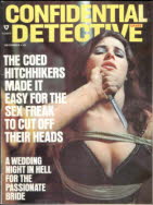 busty babysitter strung up trussed in rope classic bondage detective magazine covers women tied up in ropes girls bound and gagged hand over mouth grabbed and gagged vintage cover