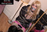 Submissive transvestites in bondage. Fem-Dom humiliation