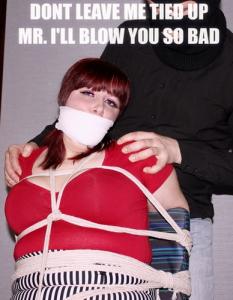 www.trussedup.com - hotel chambermaid big tits tied up bound and gagged tight inescapable bondage thumbnail