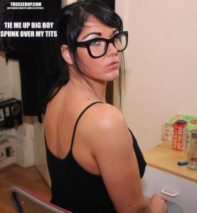 www.trussedup.com - She paid men to tie her up for rough sex then leave her tied up weird bondage thumbnail